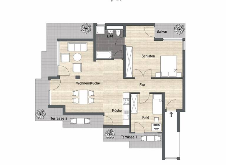 Wohnung zum Kauf provisionsfrei 672.000 € 3 Zimmer 106 m² 2. Geschoss Haar 85540