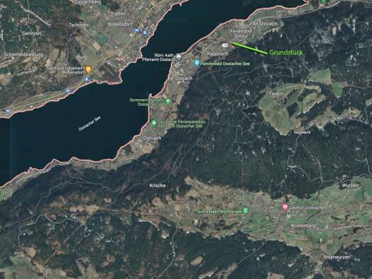 Grundstück zum Kauf provisionsfrei 295.000 € 1.837 m² Grundstück Baugenehmigung vorhanden Rappitsch 4 Ossiach 9570