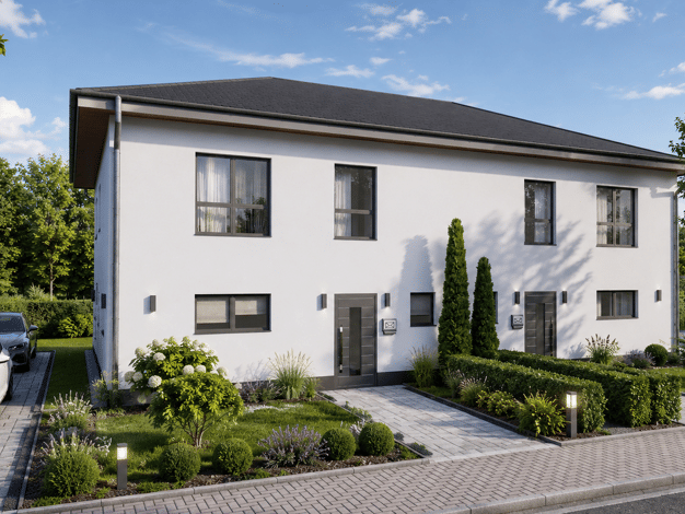 Doppelhaushälfte zum Kauf - Erstbezug provisionsfrei 346.000 € 4 Zimmer 116 m² 440 m² Grundstück Samswegen Niedere Börde 39326