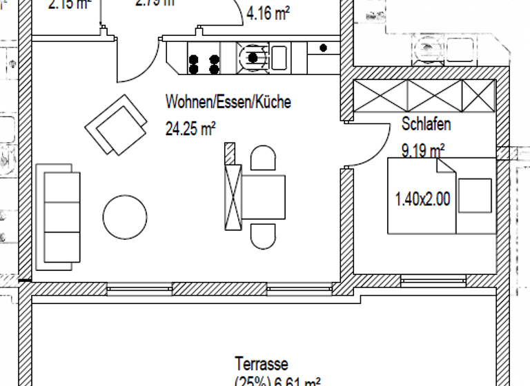 Terrassenwohnung zum Kauf 259.000 € 2 Zimmer 49,2 m² EG Harleshausen Kassel 34128
