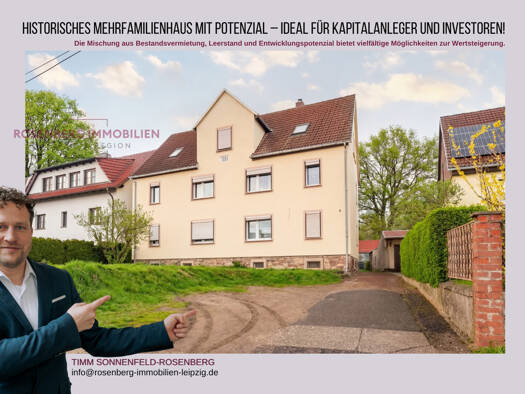 Mehrfamilienhaus zum Kauf 129.900 € 11 Zimmer 247 m² 740 m² Grundstück Südstraße 4 Mügeln 04769
