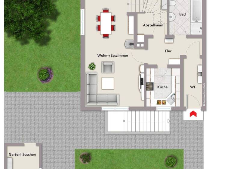 Doppelhaushälfte zum Kauf 379.000 € 4 Zimmer 110 m² 400 m² Grundstück Hart a. d. Alz Garching 84518