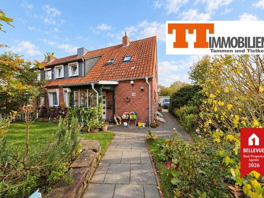 Doppelhaushälfte zum Kauf 269.000 € 6,5 Zimmer 135,5 m² 1.530 m² Grundstück Accum Schortens 26419