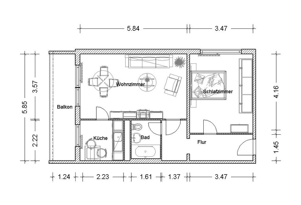 Wohnung zur Miete 336 € 2 Zimmer 54,4 m²<br/>Wohnfläche 9.<br/>Geschoss 01.01.2025<br/>Verfügbarkeit Breisgaustr. 43 Grünau - Mitte Leipzig 04209