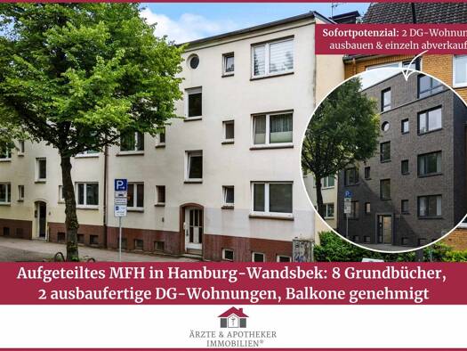 Mehrfamilienhaus zum Kauf 950.000 € 12 Zimmer 272,1 m² 559 m² Grundstück Wandsbek Wandsbek 22047