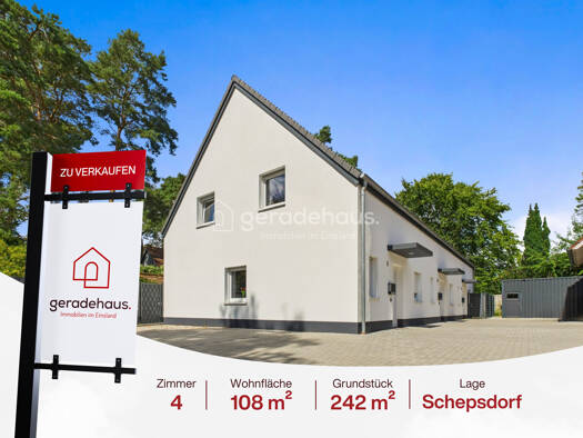 Reihenmittelhaus zum Kauf 350.000 € 4 Zimmer 108,1 m² 242,3 m² Grundstück Schepsdorf Lingen / Schepsdorf 49808