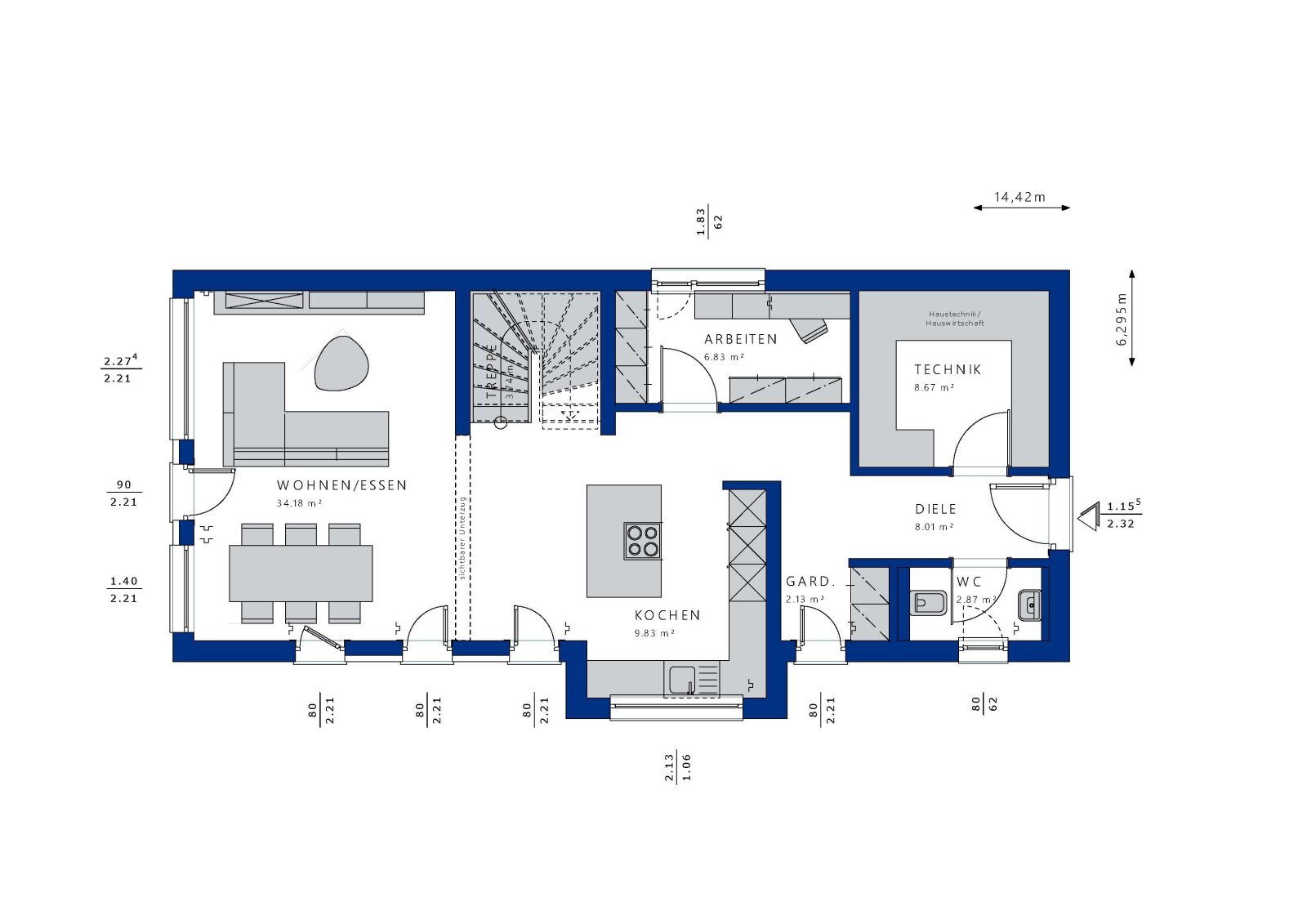 Haus zum Kauf 967.872 € 5 Zimmer 148 m²<br/>Wohnfläche 800 m²<br/>Grundstück Mönkeberg 24248