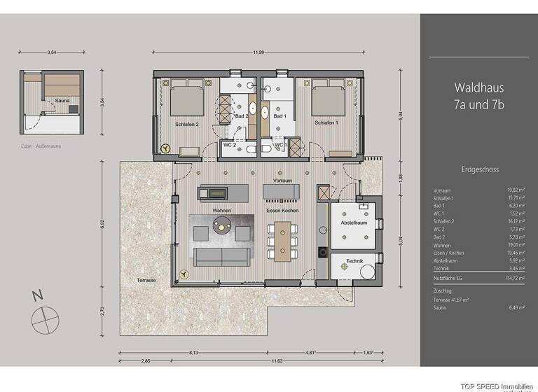 Haus zum Kauf - Erstbezug 1.546.895 € 3 Zimmer 121,2 m² 657 m² Grundstück Pichl 8973