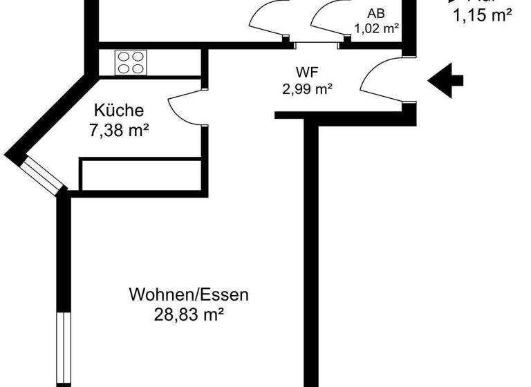 Wohnung zum Kauf 219.000 € 2 Zimmer 61,3 m² 1. Geschoss Reppenstedt 21391