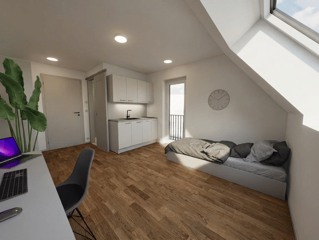 Wohnung zum Kauf - Neubau provisionsfrei als Kapitalanlage geeignet 335.008 € 1 Zimmer 21,7 m² Grasmeierstraße 8 Schwabing-Freimann München 80805