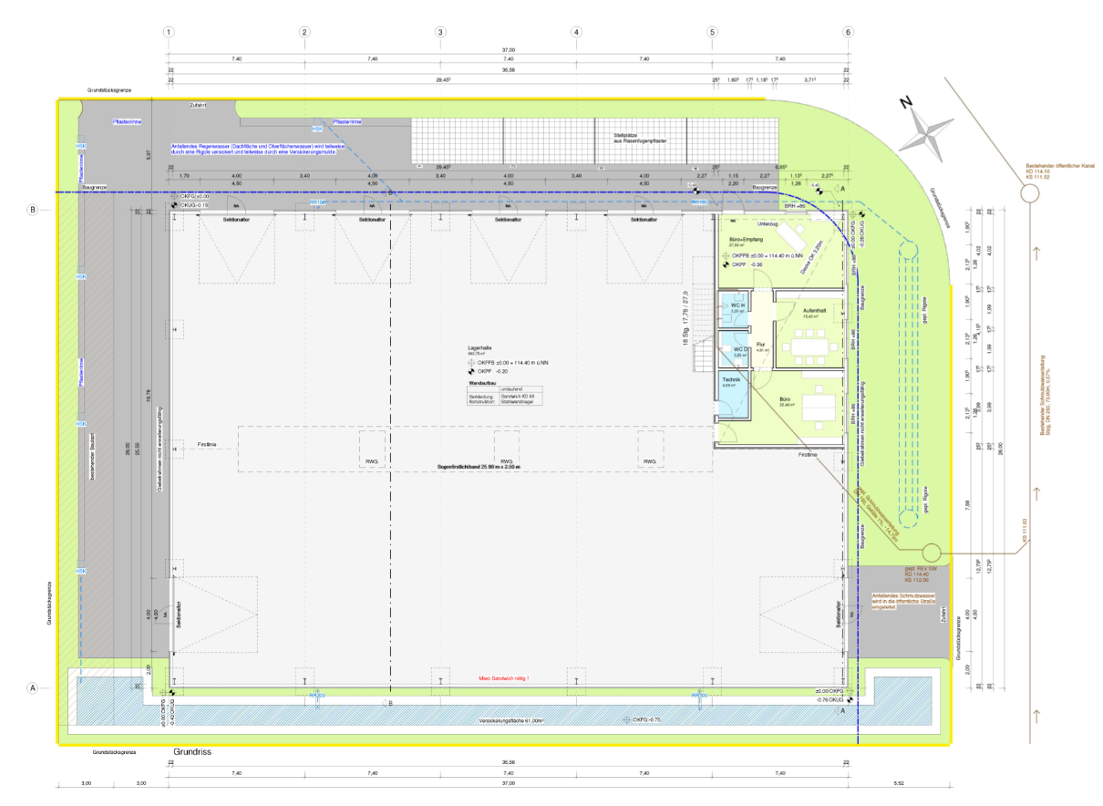 Lagerhalle zum Kauf 1.200.000 € 864 m²<br/>Lagerfläche ab 192 m²<br/>Teilbarkeit Bellheim Bellheim 76756