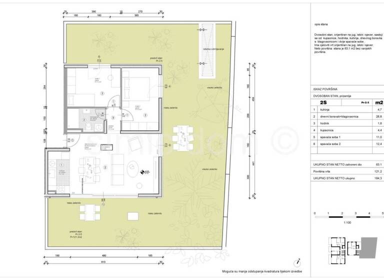 Wohnung zum Kauf 481.821 € 4 Zimmer 85 m² Split