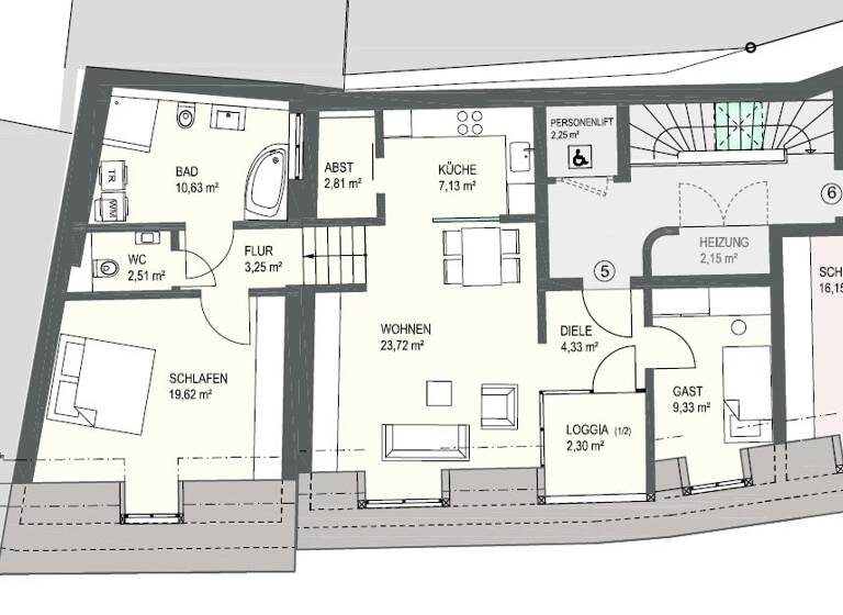 Wohnung zum Kauf 261.250 € 3 Zimmer 86 m²<br/>Wohnfläche Dachgeschoss<br/>Geschoss 01.07.2025<br/>Verfügbarkeit Eltmann Eltmann 97483