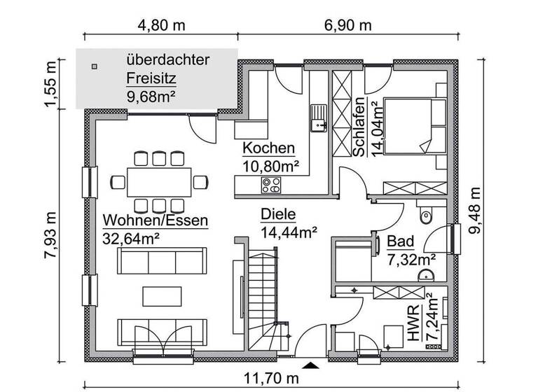 Einfamilienhaus zum Kauf - Erstbezug provisionsfrei 389.900 € 5 Zimmer 154 m² 910 m² Grundstück frei ab sofort Klein Lantow Klein Lantow Laage 18299