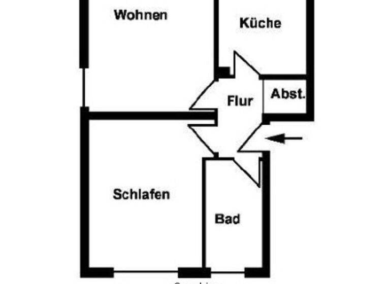 Wohnung zur Miete 770 € 2 Zimmer 55,5 m² Elmshorn 25337