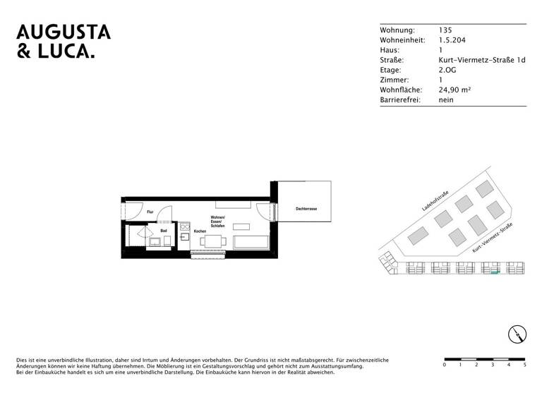 Studio zur Miete 535 € 1 Zimmer 24,9 m² 2. Geschoss Kurt-Viermetz-Straße 1d Innenstadt Augsburg 86150