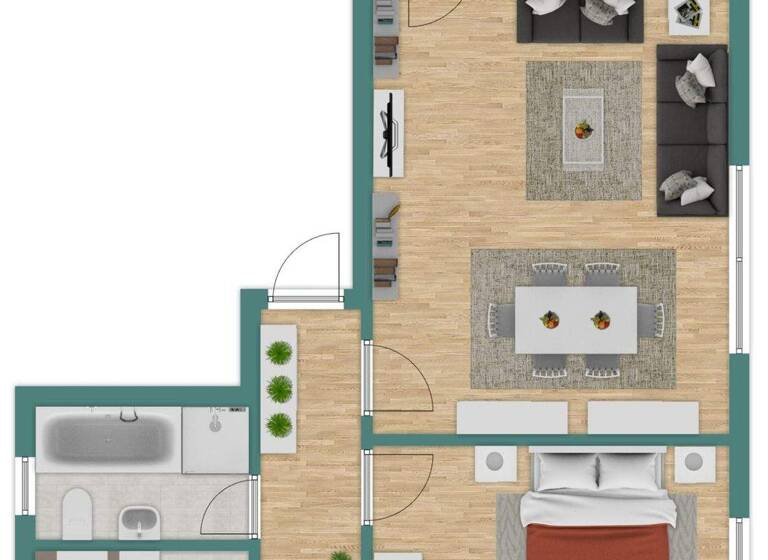 Wohnung zur Miete 650 € 2 Zimmer 69 m² Eberbach 69412