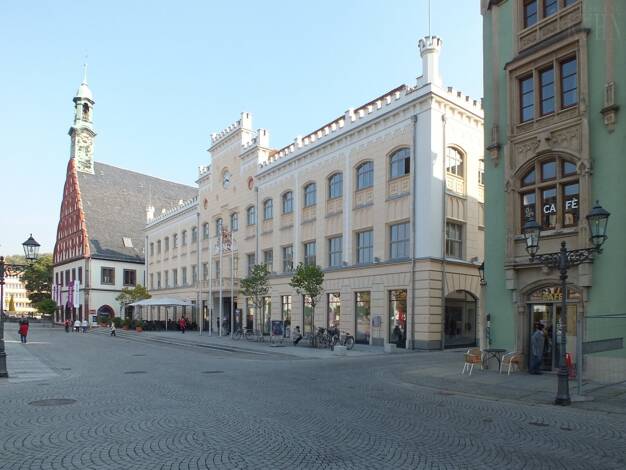 Verkaufsfläche zur Miete provisionsfrei 900 € 73,5 m² Verkaufsfläche Hauptmarkt 2 Innenstadt Zwickau 08056