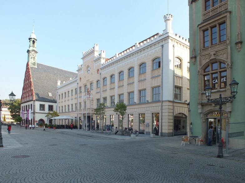 Verkaufsfläche zur Miete provisionsfrei 900 € 73,5 m² Verkaufsfläche Hauptmarkt 2 Innenstadt Zwickau 08056