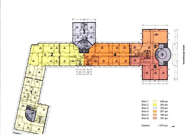 Bürofläche zur Miete 25,50 € 179 m² Bürofläche teilbar ab 179 m² Maxvorstadt München 80335