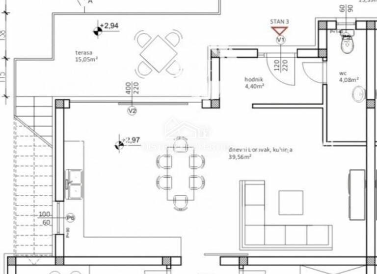 Wohnung zum Kauf 350.000 € 3 Zimmer 1. Geschoss Porec 52440