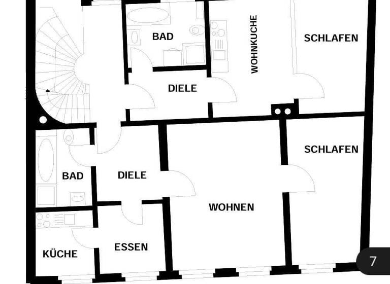 Wohnung zur Miete 330 € 2 Zimmer 58 m² 2. Geschoss Glauchau 08371