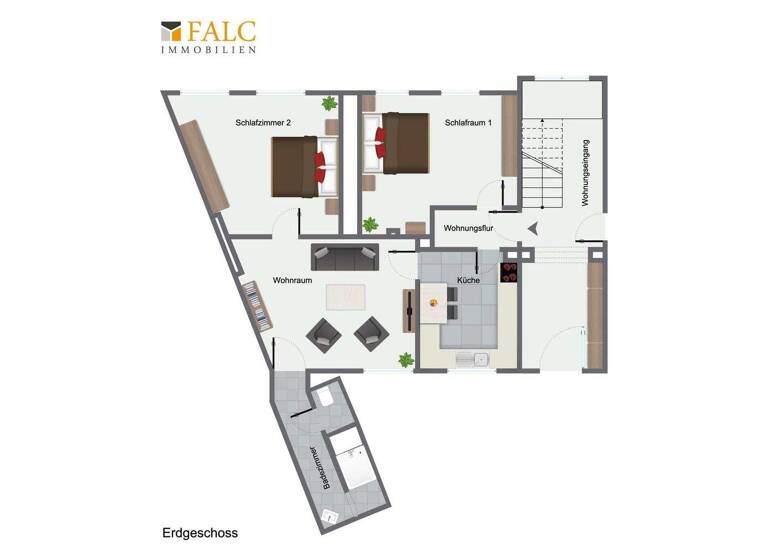 Wohnung zur Miete 625 € 3 Zimmer 75 m² Stadtmitte Krefeld 47798