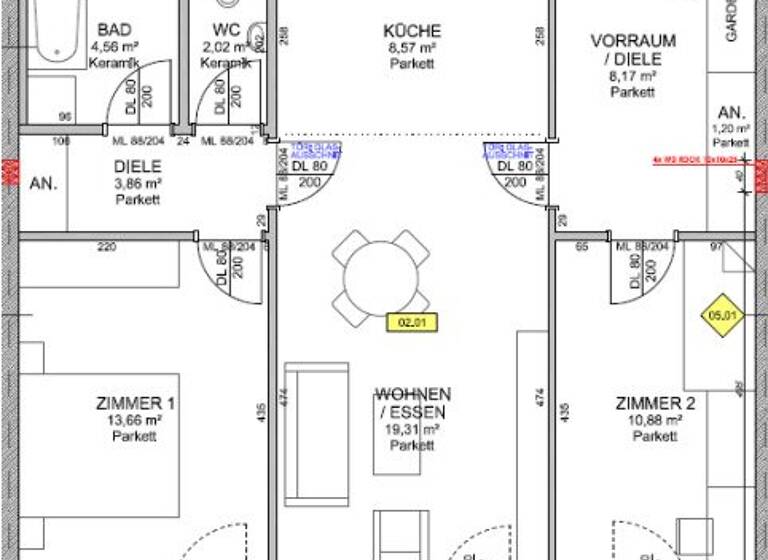 Wohnung zur Miete 823 € 3 Zimmer 2. Geschoss Straßgang Graz 8053