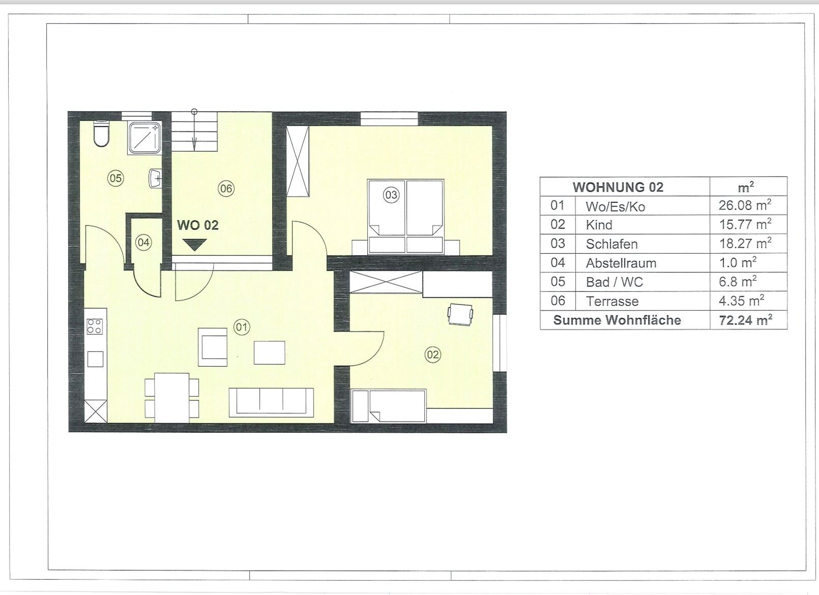 Wohnung zur Miete 960 € 2 Zimmer 72,2 m²<br/>Wohnfläche EG<br/>Geschoss ab sofort<br/>Verfügbarkeit Ettenheim Ettenheim 77955