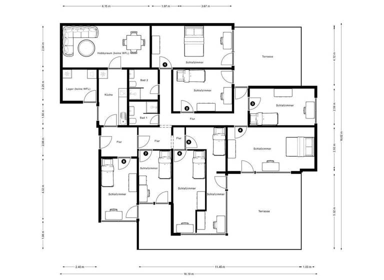 WG-Zimmer zur Miete 470 € 1 Zimmer 40 m² EG frei ab sofort Mombertplatz 70 Emmertsgrund Heidelberg 69126