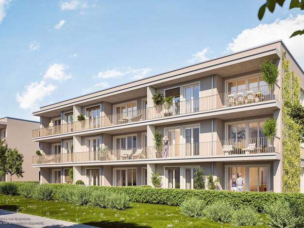 Wohnung zum Kauf - Neubau provisionsfrei 629.000 € 2 Zimmer 65,1 m² Schmetterlingsstraße 1 Heimstetten Kirchheim b. München 85551