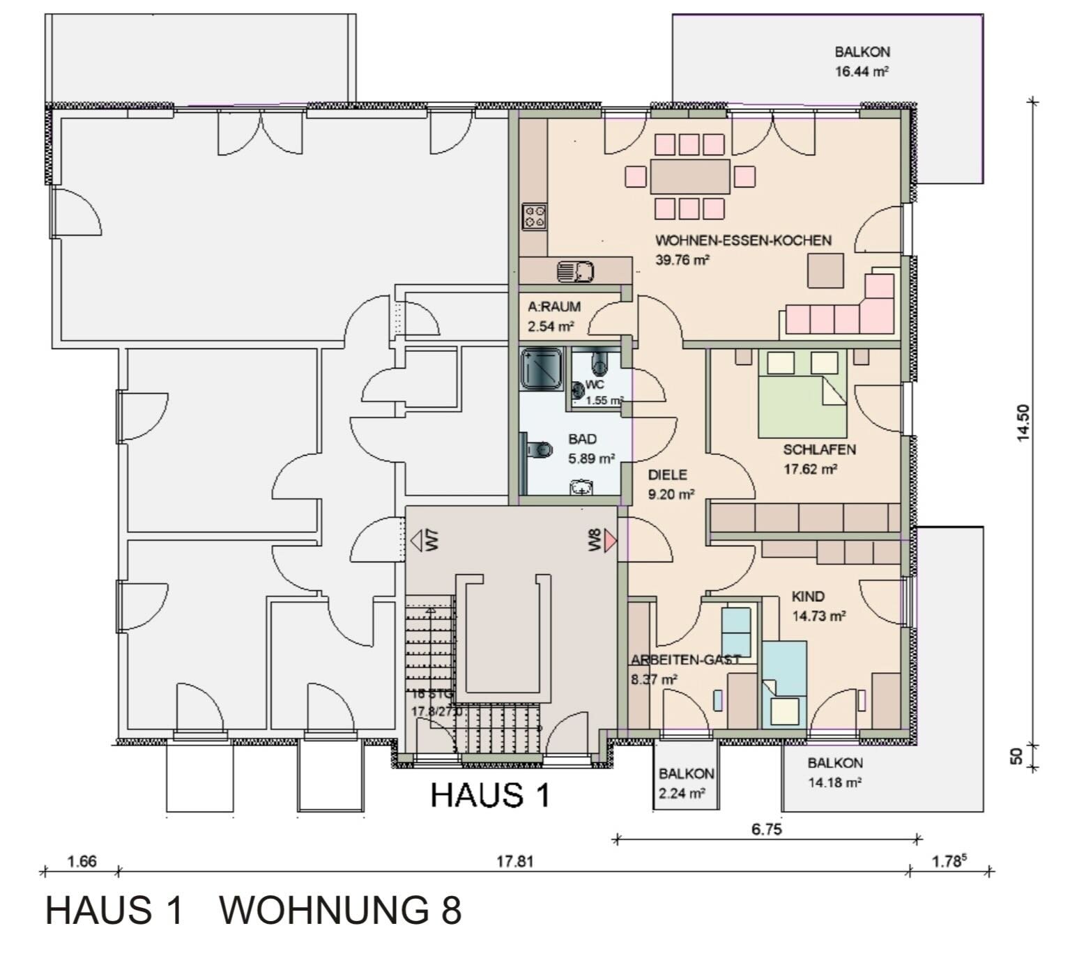 Wohnung zum Kauf provisionsfrei 747.900 € 4 Zimmer 117 m²<br/>Wohnfläche 3.<br/>Geschoss ab sofort<br/>Verfügbarkeit Alte Frankfurter Str.42 Waldhof - Mitte Mannheim 68305