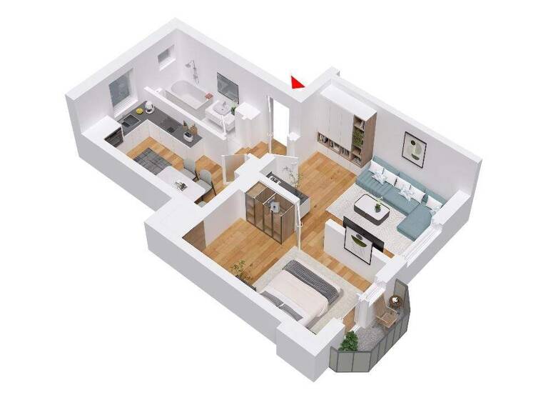 Wohnung zum Kauf 99.000 € 2 Zimmer 44,6 m² 3. Geschoss Löbtau-Süd Dresden 01159