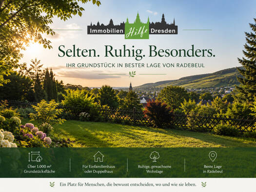 Grundstück zum Kauf 286.000 € 1.068 m² Grundstück Radebeul 01445