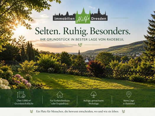 Grundstück zum Kauf 286.000 € 1.068 m² Grundstück Radebeul 01445