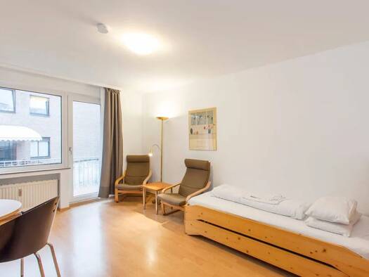 Wohnung zur Miete 1.050 € 1 Zimmer 30 m² 2. Geschoss Düsseltal Düsseldorf 40237