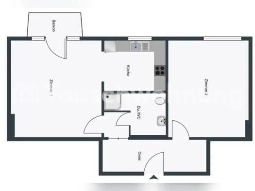 Wohnung zur Miete Tauschwohnung 750 € 2 Zimmer 48 m² 1. Geschoss Stellingen Hamburg 22527