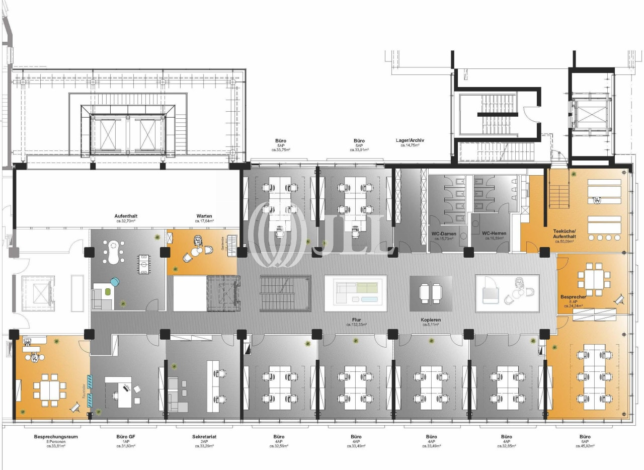 Bürofläche zur Miete provisionsfrei 15,50 € 6.811 m²<br/>Bürofläche ab 174 m²<br/>Teilbarkeit Derendorf Düsseldorf 40476