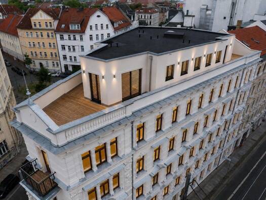 Penthouse zur Miete - Erstbezug 1.350 € 2 Zimmer 75,4 m² 5. Geschoss frei ab 01.10.2026 Lützner Straße 41 Altlindenau Alt-West 04177