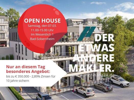 Wohnung zum Kauf - Erstbezug provisionsfrei 4 Zimmer 108,5 m² Bad Sobernheim Bad Sobdernheim 55566