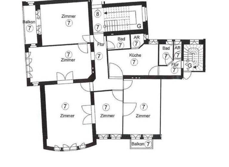 Wohnung zum Kauf 948.700 € 5 Zimmer 167,8 m² 2. Geschoss frei ab sofort Uhlandstraße 128 Wilmersdorf Berlin 10717