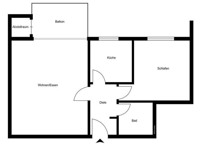Wohnung zum Kauf 349.000 € 2 Zimmer 65 m² 1. Geschoss Niendorf Hamburg 22455