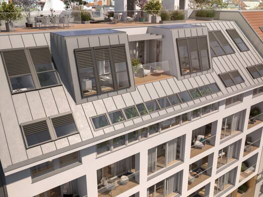 Penthouse zum Kauf - Erstbezug 3.690.000 € 5 Zimmer 194,6 m² 6. Geschoss Wien 1040