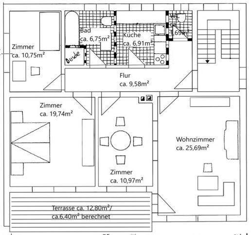 Terrassenwohnung zum Kauf 385.000 € 4 Zimmer 98,3 m²<br/>Wohnfläche EG<br/>Geschoss ab sofort<br/>Verfügbarkeit Franz-Marc-Straße 12 Wahlbezirk 19 Elmshorn 25336