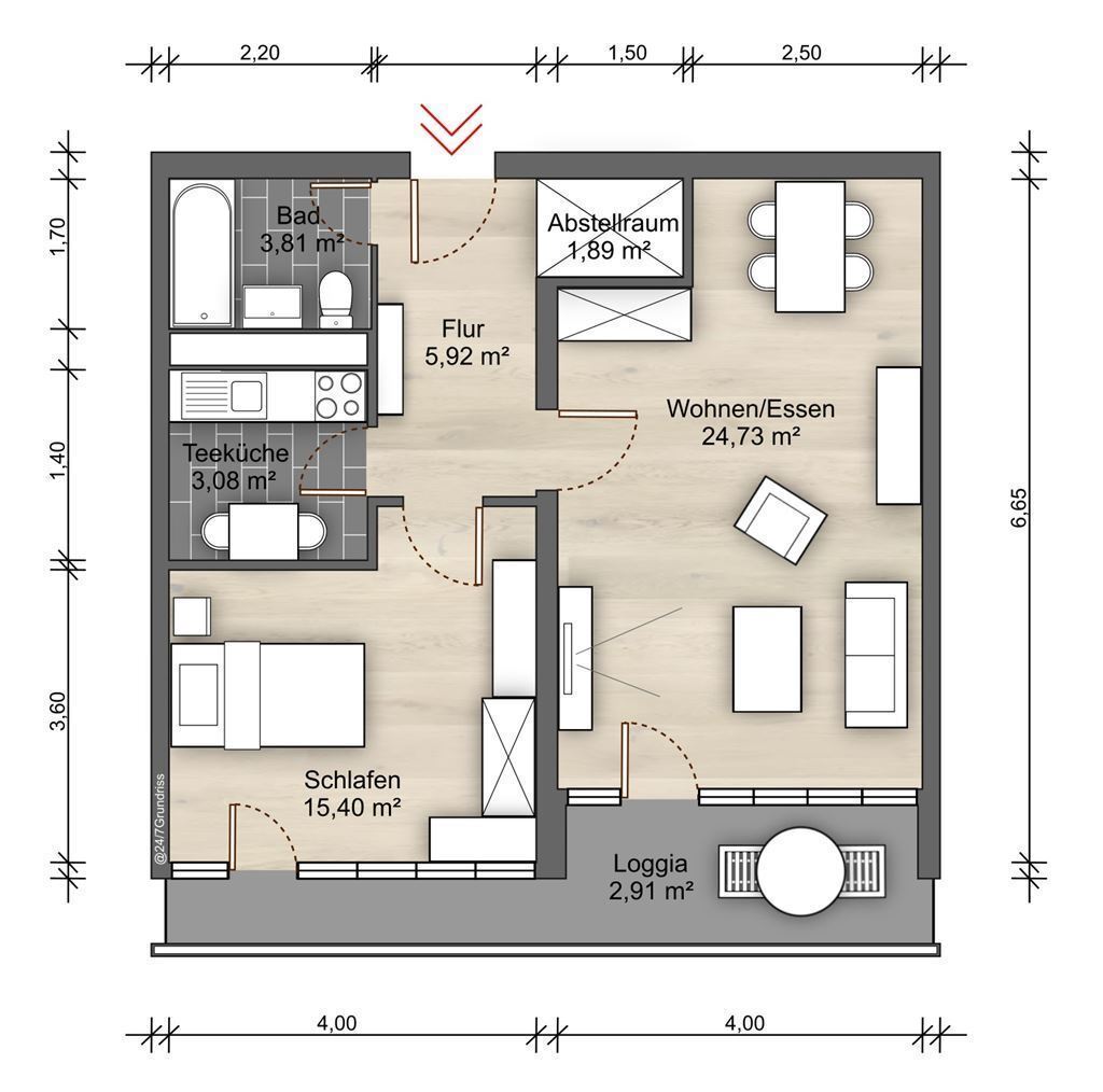 Wohnung zum Kauf 85.000 € 2 Zimmer 57 m²<br/>Wohnfläche 3.<br/>Geschoss ab sofort<br/>Verfügbarkeit Altstadt I - Südost Mülheim an der Ruhr 45468