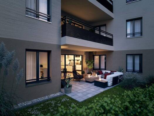 Wohnung zum Kauf - Neubau provisionsfrei 619.750 € 4 Zimmer 103,7 m² 2. Geschoss frei ab 28.02.2027 Schwabacher Straße 74-76 St Leonhard Nürnberg 90439