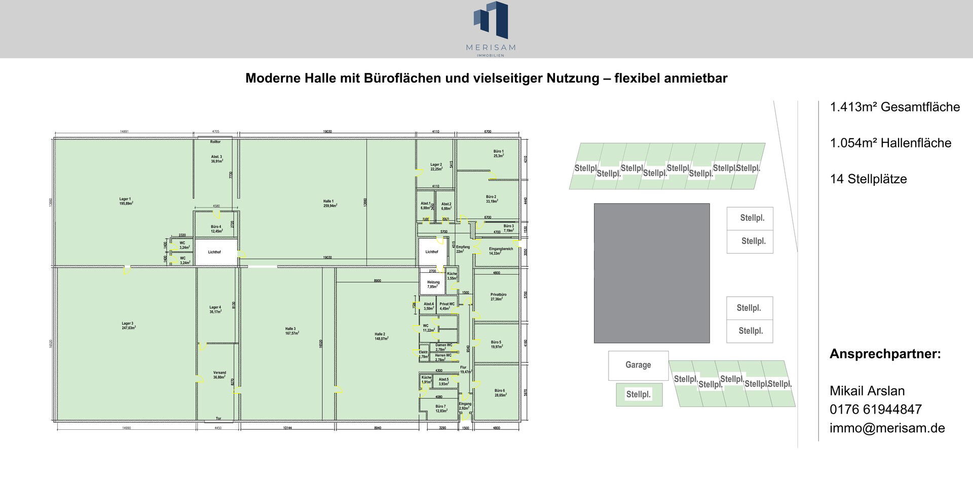 Lagerhalle zur Miete provisionsfrei 1.054 m²<br/>Lagerfläche Am Sandborn 12 Froschhausen Seligenstadt 63500