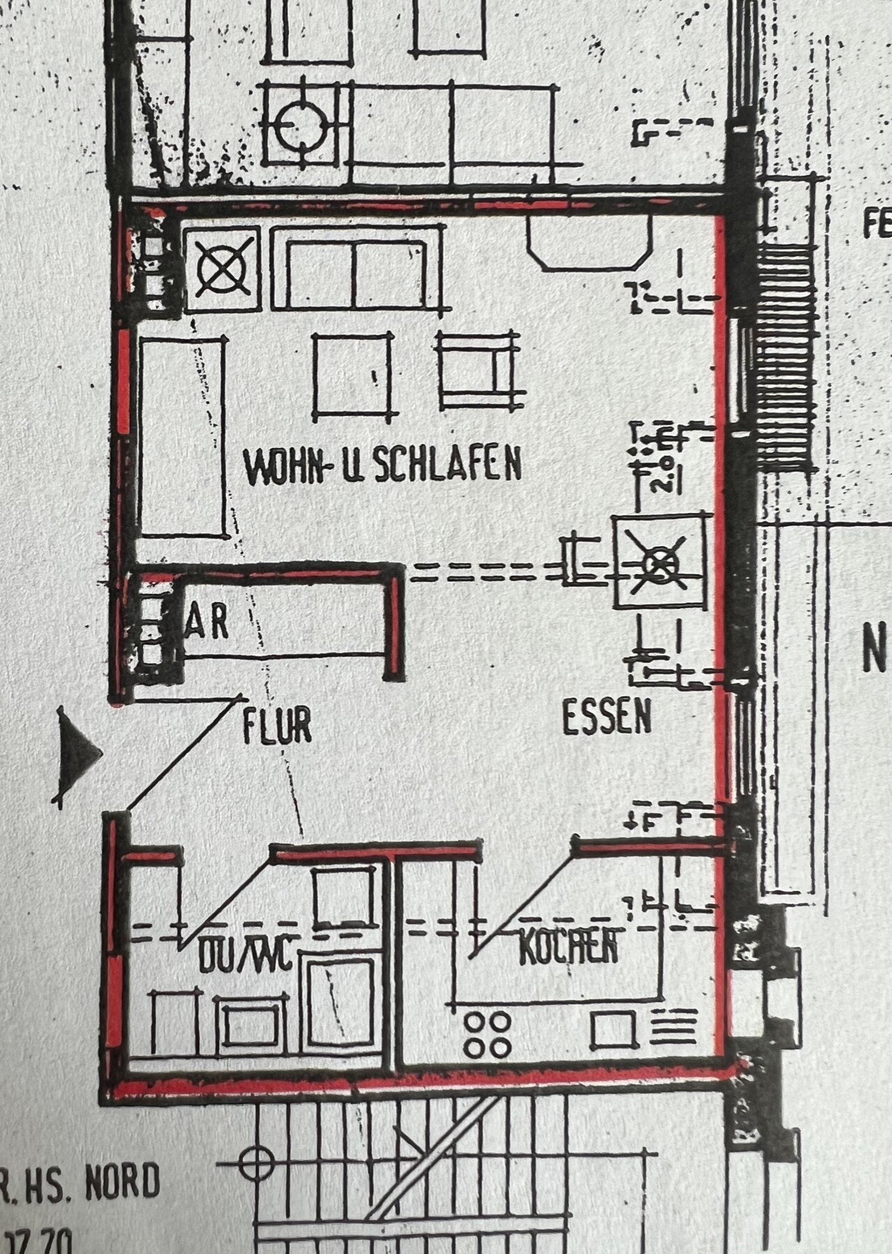 Wohnung zur Miete 500 € 1 Zimmer 43,8 m²<br/>Wohnfläche 3.<br/>Geschoss Baden-Baden - Kernstadt Baden-Baden 76530