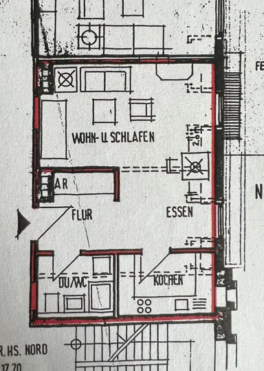 Wohnung zur Miete 500 € 1 Zimmer 43,8 m² 3. Geschoss Baden-Baden - Kernstadt Baden-Baden 76530