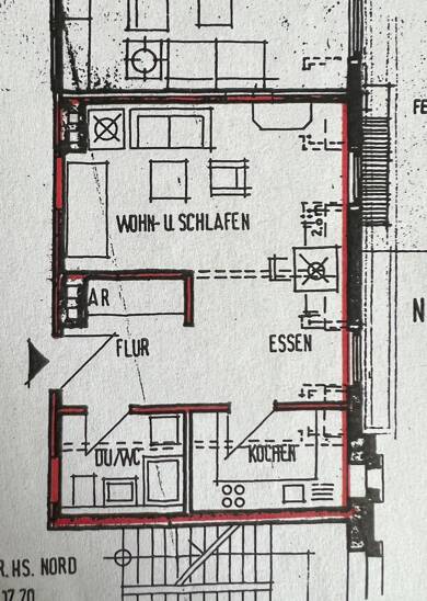 Wohnung zur Miete 500 € 1 Zimmer 43,9 m² 4. Geschoss Baden-Baden 76530